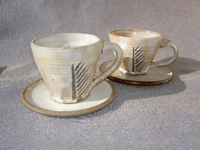 額賀章夫 カップ＆ソーサー 額賀章夫 丸長皿4枚セット 額賀章夫 さん